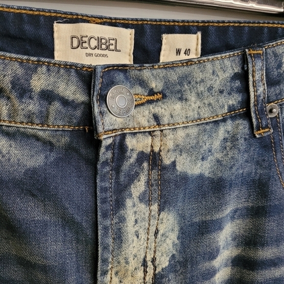 Decibel Dark Blue Acid Wash Jogger Jeans - Picture 4 of 9
